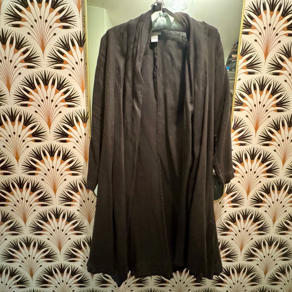 Soft Surroundings Black Linen Jacket